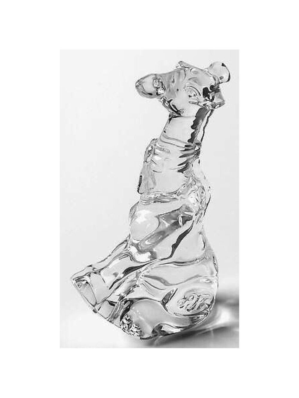 Princess House Rocking Giraffe Figurine 24% Lead Crystal Germany Art Glass Vtg.